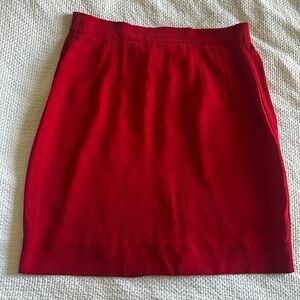 Taylor Vibrant Red Pencil Skirt